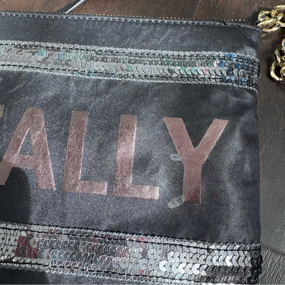 Juicy couture totally Stylish Gray and Pink Crossbody Bag sequins glam y2k - Picture 6 of 8